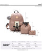 3 Pieces Set High Quality Backpacks