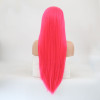 Long Silky Straight Hair Synthetic Lace Front Wig