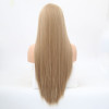 Long Silky Straight Hair Synthetic Lace Front Wig