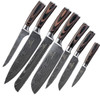 10-Piece Kitchen Knife Set - Laser Damascus Pattern