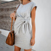 Tie-in Waist Pregnant Women's Dress