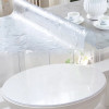 Soft Glass Tablecloth Transparency table cloth Waterproof Oilproof cover for rectangular table 1.0mm