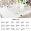 Soft Glass Tablecloth Transparency table cloth Waterproof Oilproof cover for rectangular table 1.0mm