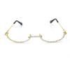 Rhinestone Eyewear Half Frames