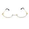 Rhinestone Eyewear Half Frames