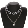 Link Choker + Lock It Up Necklace