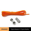 1Pair Metal Lock Shoelaces Round Elastic Shoe Laces Special No Tie Shoelace for Men Women Lacing Rubber Zapatillas 23 Colors