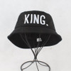King Queen Embroidery Bucket Hat Summer Sun Hats For Women Bucket Cap