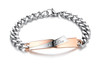 Romantic Couple Bracelet Lovers Men Women Jewelry Stainless Steel Bracelet
