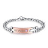 Romantic Couple Bracelet Lovers Men Women Jewelry Stainless Steel Bracelet