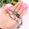 Romantic Couple Bracelet Lovers Men Women Jewelry Stainless Steel Bracelet