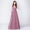 Dust Pink Pleated Sequin Maxi Dress