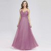 Dust Pink Pleated Sequin Maxi Dress
