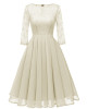 Chiffon  Lace Pleated short Bridesmaid Dresses
