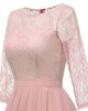 Chiffon  Lace Pleated short Bridesmaid Dresses