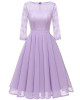 Chiffon  Lace Pleated short Bridesmaid Dresses