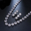 Cubic Zircon White Gold Color Wedding Jewelry Sets Cubic Zircon White Gold Color Wedding Jewelry Sets