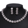 Cubic Zircon White Gold Color Wedding Jewelry Sets Cubic Zircon White Gold Color Wedding Jewelry Sets