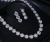 Cubic Zircon White Gold Color Wedding Jewelry Sets Cubic Zircon White Gold Color Wedding Jewelry Sets