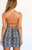 Snake Print Club Mini Bodycon Dress
