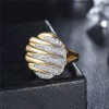 Gold Crystal Cocktail Ring