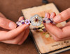 Vintage Flowers Stones Beaded Crystal Bracelet