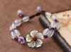 Vintage Flowers Stones Beaded Crystal Bracelet