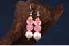 Vintage Pearl Flower Beads Stone Long Earring