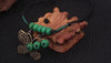 Handmade Butterfly Green Braided Vintage Necklace Handmade Butterfly Green Braided Vintage Necklace