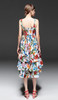 Spaghetti Strap Ruffle Floral Printed Dress