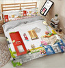 duvet cover queen 3D bedding set Twin Full drap de lit 4 piece printed bedsheet