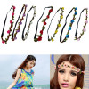 Hot Sale Flower Headband Beautiful Rose Flower Headbands For Girls Bohemian Style Wreath Wedding Floral Garland Hair Accessories Hot Sale Flower Headband Beautiful Rose Flower Headbands For Girls Bohemian Style Wreath Wedding Floral Garland Hair Accessories