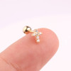 Re-Stock Soon! Cross Gold over Sterling Silver Single Stud Earring