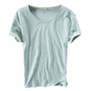 New Fashion Cotton Men T Shirts Summer Breathable Solid Color Short Sleeve O-neck Casual Fitness T-shirt Basic Tee Tops Men 2019