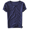 New Fashion Cotton Men T Shirts Summer Breathable Solid Color Short Sleeve O-neck Casual Fitness T-shirt Basic Tee Tops Men 2019