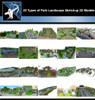 ★Best 20 Types of Park Landscape Sketchup 3D Models Collection V.2