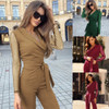 Elegant Sleeve Wide Romper