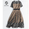 Lace Up Pieces Dress