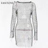 Mini Fishnet Mesh Beach Dress