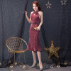Short Evening Sequined Dress