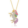 Cute Unicorn Necklace Fashion Cartoon Horse Jewelry Accessories For Girls Children Kids Women Party Animal Pendant Bracelet Set