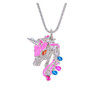 Cute Unicorn Necklace Fashion Cartoon Horse Jewelry Accessories For Girls Children Kids Women Party Animal Pendant Bracelet Set