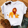 Maycaur T-shirt Women 2020 Summer Fashion Cartoon Lion King Pocket Print Tshirts Harajuku Casual Short Sleeve Tshirt Female Tops Maycaur T-shirt Women 2020 Summer Fashion Cartoon Lion King Pocket Print Tshirts Harajuku Casual Short Sleeve Tshirt Female Tops