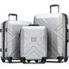 3 Piece Hardside Expandable Luggage Set with Spinner Wheels & TSA Lock