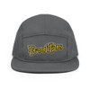 TroutBus Logo - Gold and Black 5 Panel Camper