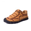 New Summer Soft Men Casual Shoes Handmade Leather Loafers Men Italy Rome Shoes Quality Split Leather Flat Moccasins Men Sneakers