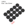 1/2/6/15/24Pcs Soft Thickening Bumper Chair Fittings Self-Adhesive Floor Protector Anti-Slip Mat Anti Rub Furniture Leg Pads