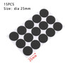 Hot 1/2/6/15/24PCS Soft Thickening Bumper Chair Fittings Self-adhesive Floor Protector Anti-slip Mat Anti Rub Furniture Leg Pads