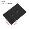 Hot 1/2/6/15/24PCS Soft Thickening Bumper Chair Fittings Self-adhesive Floor Protector Anti-slip Mat Anti Rub Furniture Leg Pads