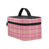 Pink Purple Plaid Cosmetic Bag/Large (Model 1658)